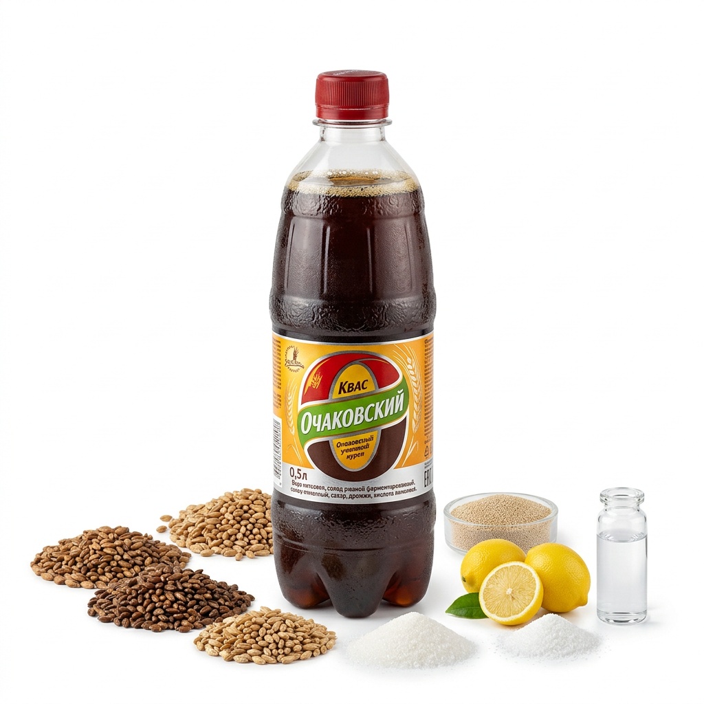 Квас Очаковский 0,5л (ж.б)