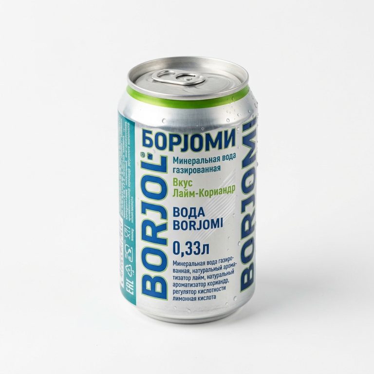Вода Borjomi 0,33л банка Лайм-Кориандр