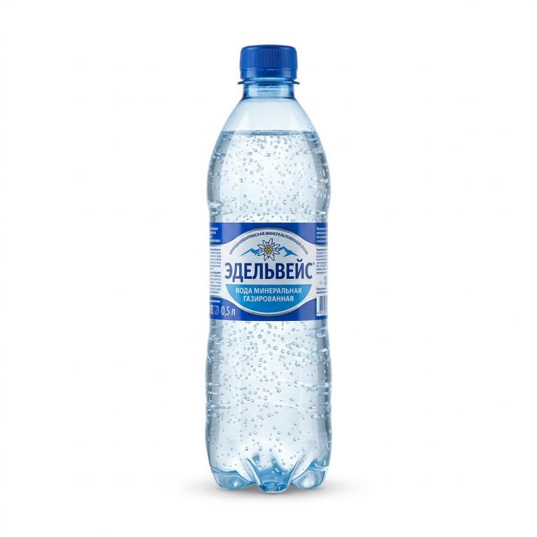 Вода Эдельвейс газированная 0,5л